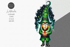 Gnome clipart, Majestic phoenix clipart, St Patric Day Product Image 1