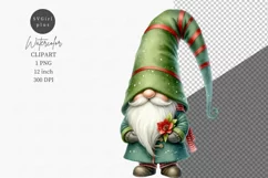 Gnome clipart, Winter clipart, Watercolor clipart Product Image 1