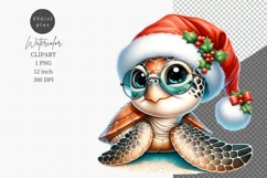 Baby sea turtle, Australian animal, Christmas on beach Product Image 1