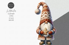 Gnome clipart, Christmas clipart, Cookie clipart Product Image 1