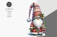 Gnome clipart, Christmas clipart, Jam jar clipart Product Image 1