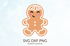 Gingerbread Man SVG|Christmas Cookie Clipart Product Image 1