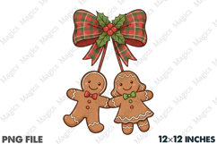 Gingerbread Man Cherries PNG Product Image 1