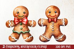 Gingerbread Man Sublimation Clipart, Gingerbread Man Clipart Product Image 1