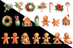 Gingerbread Man Sublimation Clipart, Gingerbread Man Clipart Product Image 2