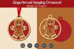 Gingerbread Hanging Ornament Product Image 1