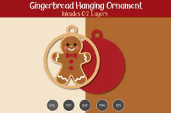 Gingerbread Hanging Ornament Product Image 2