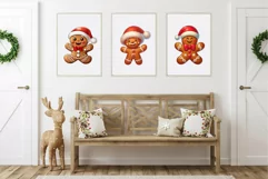 Gingerbread man Cartoon. Clipart, PNG. Product Image 6