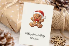 Gingerbread man Cartoon. Clipart, PNG. Product Image 7