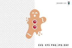 Broken  gingerbread cut file for cricut