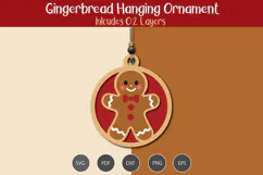 Gingerbread Hanging Ornament Product Image 3