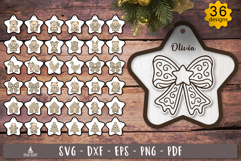 Gingerbread Ornament bundle SVG Personalized design