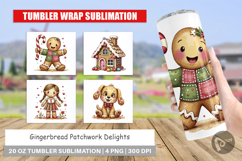 Gingerbread Patchwork Tumbler Product Image 1