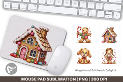 Gingerbread Patchwork Mouse Pad Product Image 1