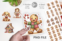Gingerbread Patchwork Sticker Product Image 1