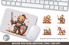 Gingerbread Patchwork Mouse Pad Product Image 1
