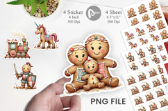 Gingerbread Patchwork Sticker Product Image 1