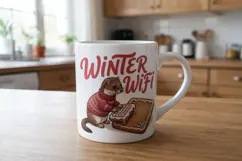 Gingerbread PC Café Gamer Pals Sublimation Product Image 7