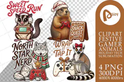 Gingerbread PC Café Gamer Pals Sublimation Product Image 1