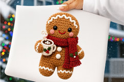Gingerbread PNG, Faux Yarn Christmas PNG Product Image 4
