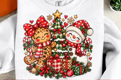 Gingerbread & Snowman Christmas PNG Product Image 2