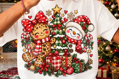 Gingerbread & Snowman Christmas PNG Product Image 3