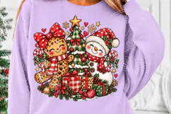 Gingerbread & Snowman Christmas PNG Product Image 5