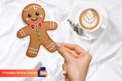 Gingerbread Sticker, Christmas Sticker, Festive Sticker Product Image 1