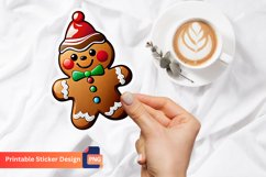 Gingerbread Sticker Design, Holiday Cookie Sticker Art Product Image 1