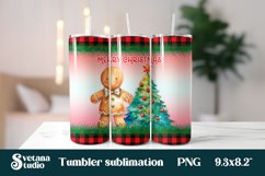 Christmas tumbler gingerbread man | Christmas tumbler bundle Product Image 2