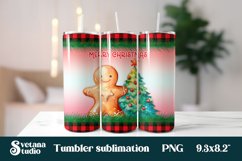 Christmas tumbler gingerbread man | Christmas tumbler bundle Product Image 3