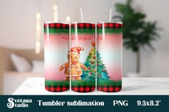 Christmas tumblers | Gingerbread man tumbler PNG