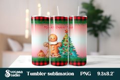 Christmas tumblers | Gingerbread man tumbler sublimation