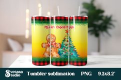 Christmas tumblers wrap | Gingerbread man tumbler
