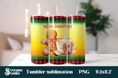Christmas tumbler gingerbread man | Christmas tumbler bundle Product Image 5