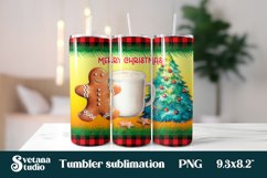 Christmas tumbler gingerbread man | Christmas tumbler bundle Product Image 7