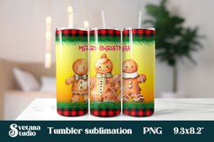 Christmas tumbler gingerbread man | Christmas tumbler bundle Product Image 4