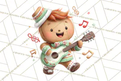 Gingerbread Village PNG Clipart, Candy Land Christmas Scene Product Image 4