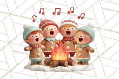 Gingerbread Village PNG Clipart, Candy Land Christmas Scene Product Image 5