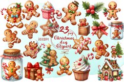 Gingerbread Man Sublimation Clipart Product Image 1