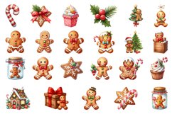 Gingerbread Man Sublimation Clipart Product Image 2
