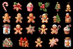Gingerbread Man Sublimation Clipart Product Image 3