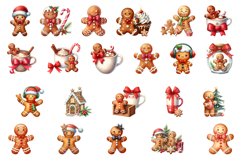 Gingerbread Man Sublimation Clipart Product Image 2