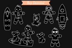 White Gingerbread Men Cookies | Christmas Candy House Product Image 7