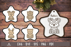 Gingerbread Woodland Animal SVG Reindeer laser cut