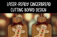 Gingerbread Cookie Board Laser Ready SVG | Holiday SVG Product Image 4