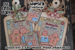 Gingerbread Bread board Modge Podge Signs SVG and Printables Product Image 1