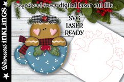 Gingerbread Cocoa Ornament SVG For Laser Cutting Product Image 2