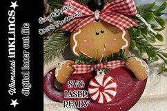 Gingerbread Cocoa Ornament SVG For Laser Cutting Product Image 1