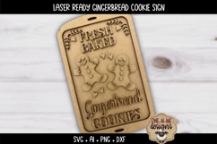 Fresh Baked Gingerbread Sign Laser Ready SVG | Holiday SVG Product Image 3